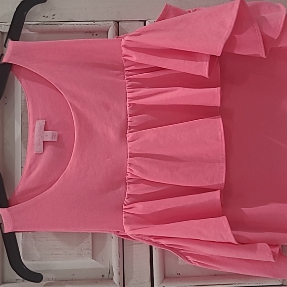 Lilly Pulitzer pink Lyra cold shoulder top small - Picture 2 of 2